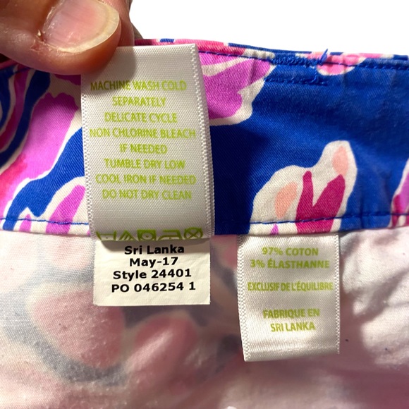 Lilly Pulitzer Stretch Chino Dress Pants in Catch & Release Print / Size 6 - Picture 7 of 10